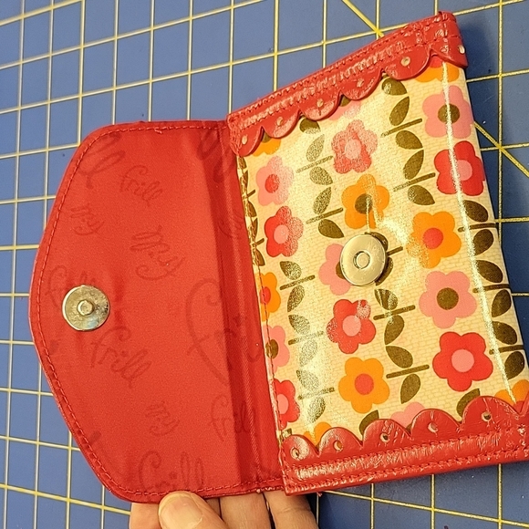 Vera Bradley Frill Pleather Wallet Floral 4 x 6 - Picture 4 of 12
